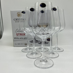Набір келихів для вина 360 мл Crystal Bohemia STRIX (DORA)