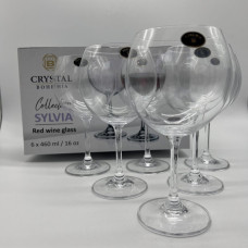 Набір келихів для вина Crystal Bohemia SYLVIA (6x460ml) 4S415/450