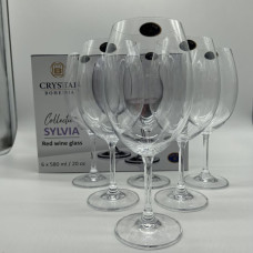 Набір келихів для вина 580 мл Crystal Bohemia SYLVIA