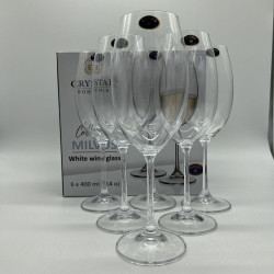 Набір келихів для вина 400 мл Crystal Bohemia Milvus