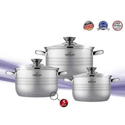 Набір каструль Bohmann BH-1526 — 2.9, 3.9, 4.9 л