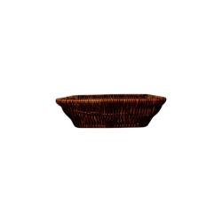 Кошик для хліба прямокутний 24×17×6 см коричневий Helios -7319