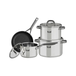 Набір посуду Krauff Prime Chef 26-303-012 — 7 пр, нерж. сталь