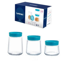 Набір банок Luminarc Jar Swing Q6636 3 шт 0,5 / 0,75 / 1 л
