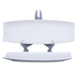 Порцелянове блюдо кругле Stenson Smooth 30,5 см MC-6056-12