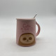 купити Чашка з кришкою і ложкою 450 мл Stenson Cute sloth оптом