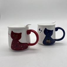 Чашка “Little Cat” з кришкою і ложкою 2298