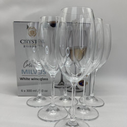 Набір келихів для вина 300 мл Crystal Bohemia Milvus