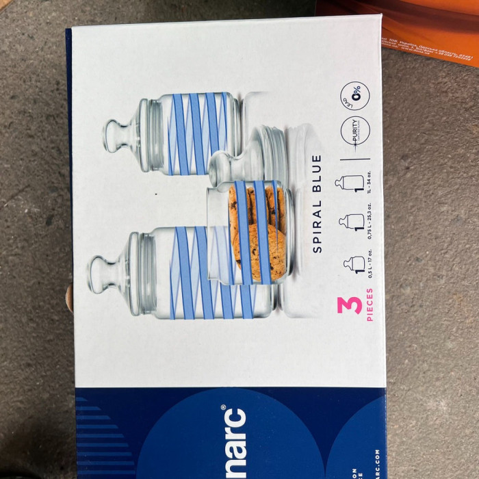 Набір ємностей Luminarc Spiral Blue Q0394 зі скла для дому
