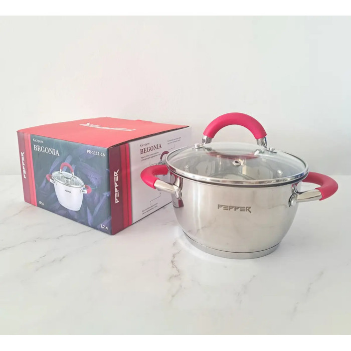 Каструля Pepper BEGONIA PR-1111-18 (2,4 л) для дому