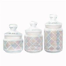 Набір банок Luminarc Jar Pot Club Alto Rubis P2043 - 3 шт