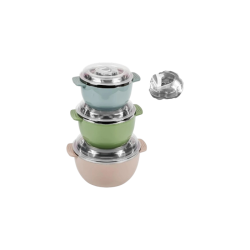 Миски з кришками SS 6пр/наб 0.8/1.6/2.4л ( MPH043912/R93663 )