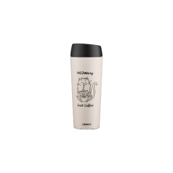 Термочашка Coffee Time Meowning 450 мл бежева ARDESTO AR2645WC
