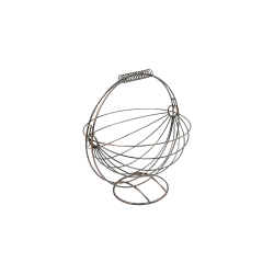 Фруктівниця 30,5×27×23 см металева з ручкою Stenson MH-3536