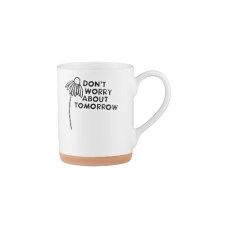 Чашка Don’t Worry 535 мл керамічна біла ARDESTO AR3036