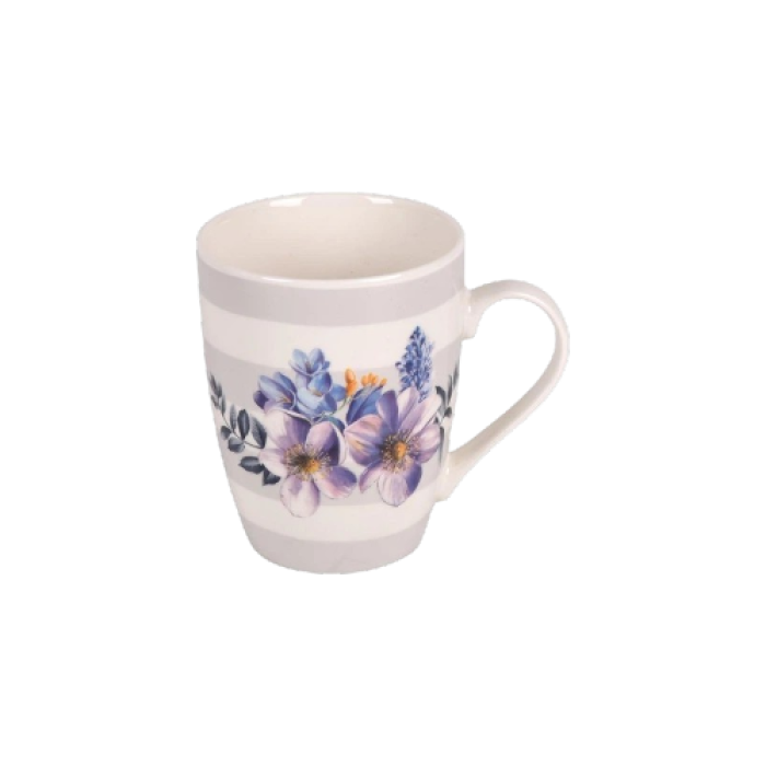 Чашка Floral 360 мл керамічна з квітковим декором Stenson R35786