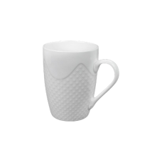 Чашка White Glaze 360 мл порцелянова з рельєфною фактурою Stenson R89035